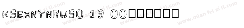 KSEXNYNRWS0 19 00字体转换